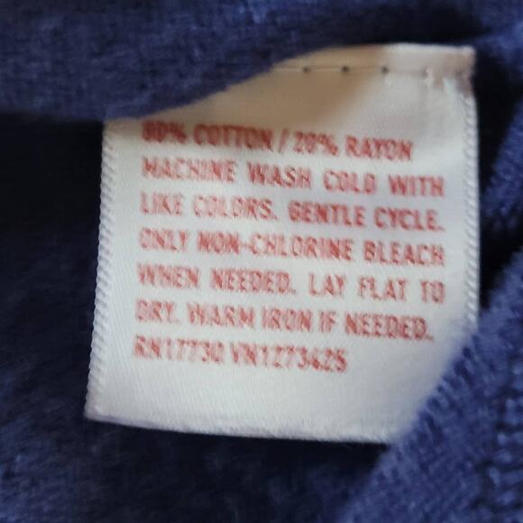 Blue Cotton Blend Cardigan Sweater Size Small - Picture 4 of 4